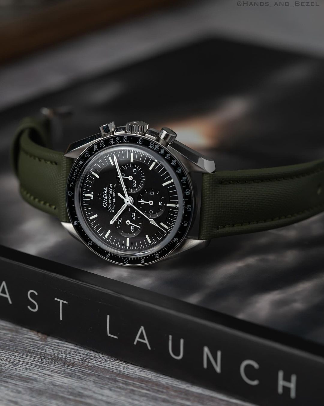 Classic Sailcloth Watch Strap-Olive Green