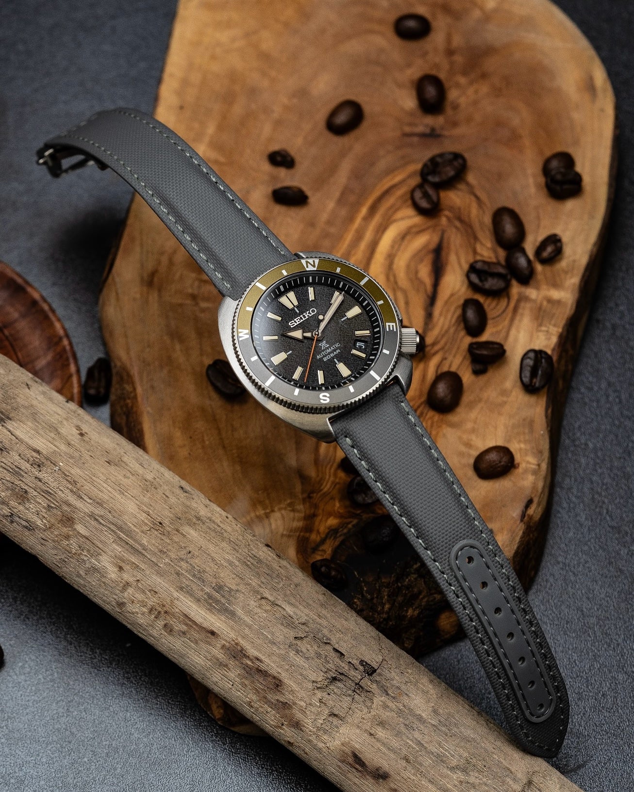 DEPLOY-Premium Sailcloth Deployant Watch Strap-Grey