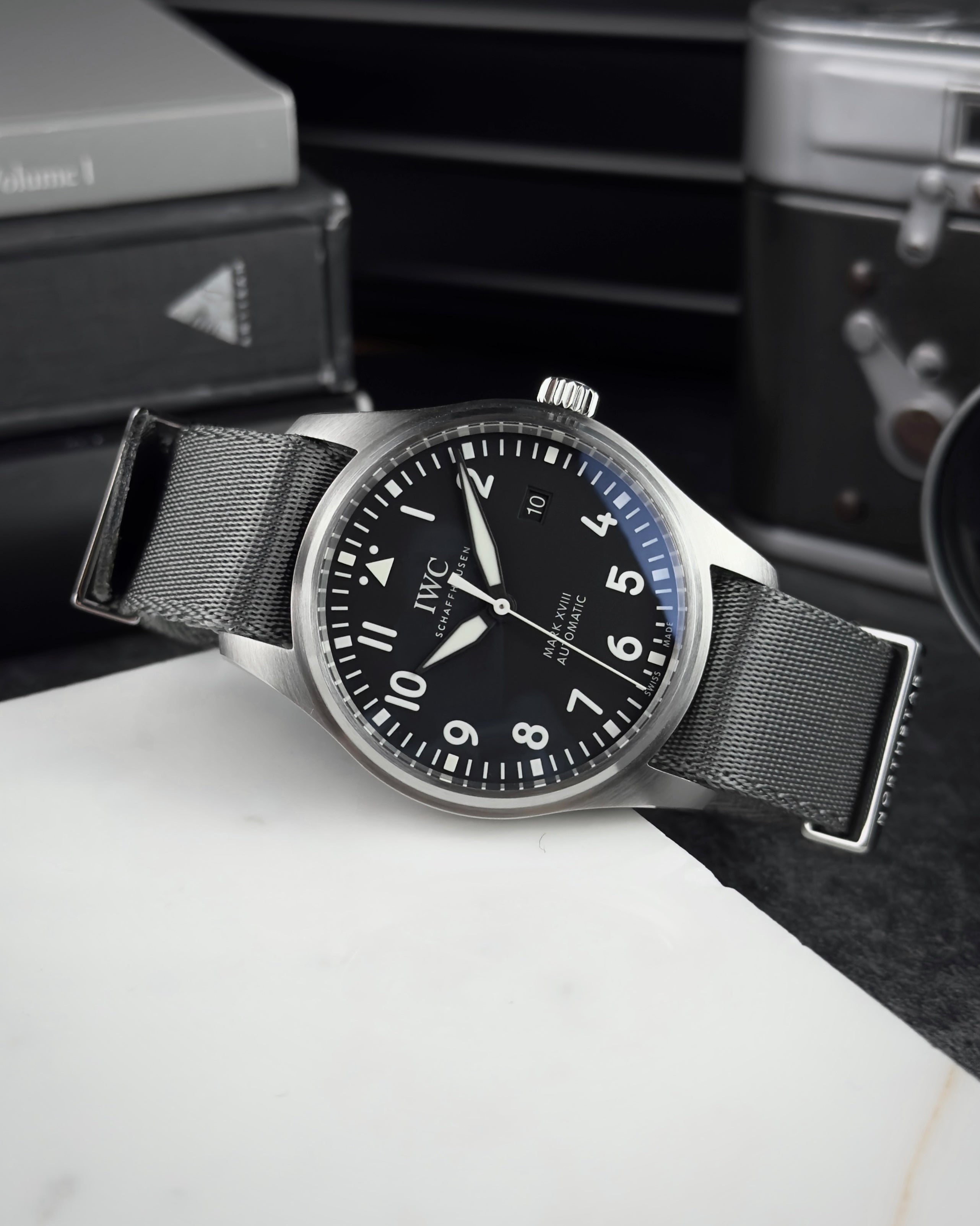 Over & Under-Nylon Single Pass Polyamide Watch Strap-Grey