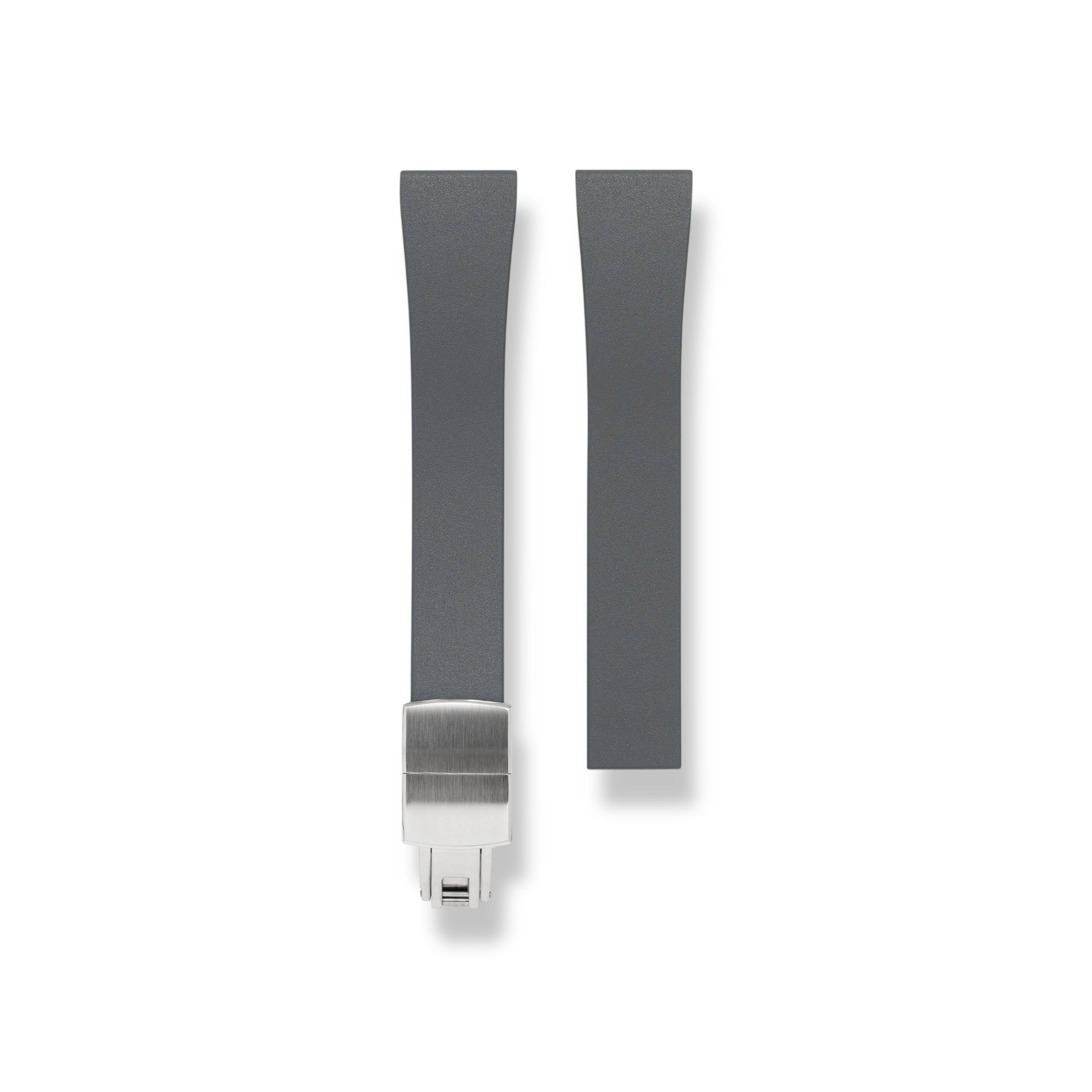 CTS | CUT-TO-SIZE FKM RUBBER WATCH STRAP GREY
