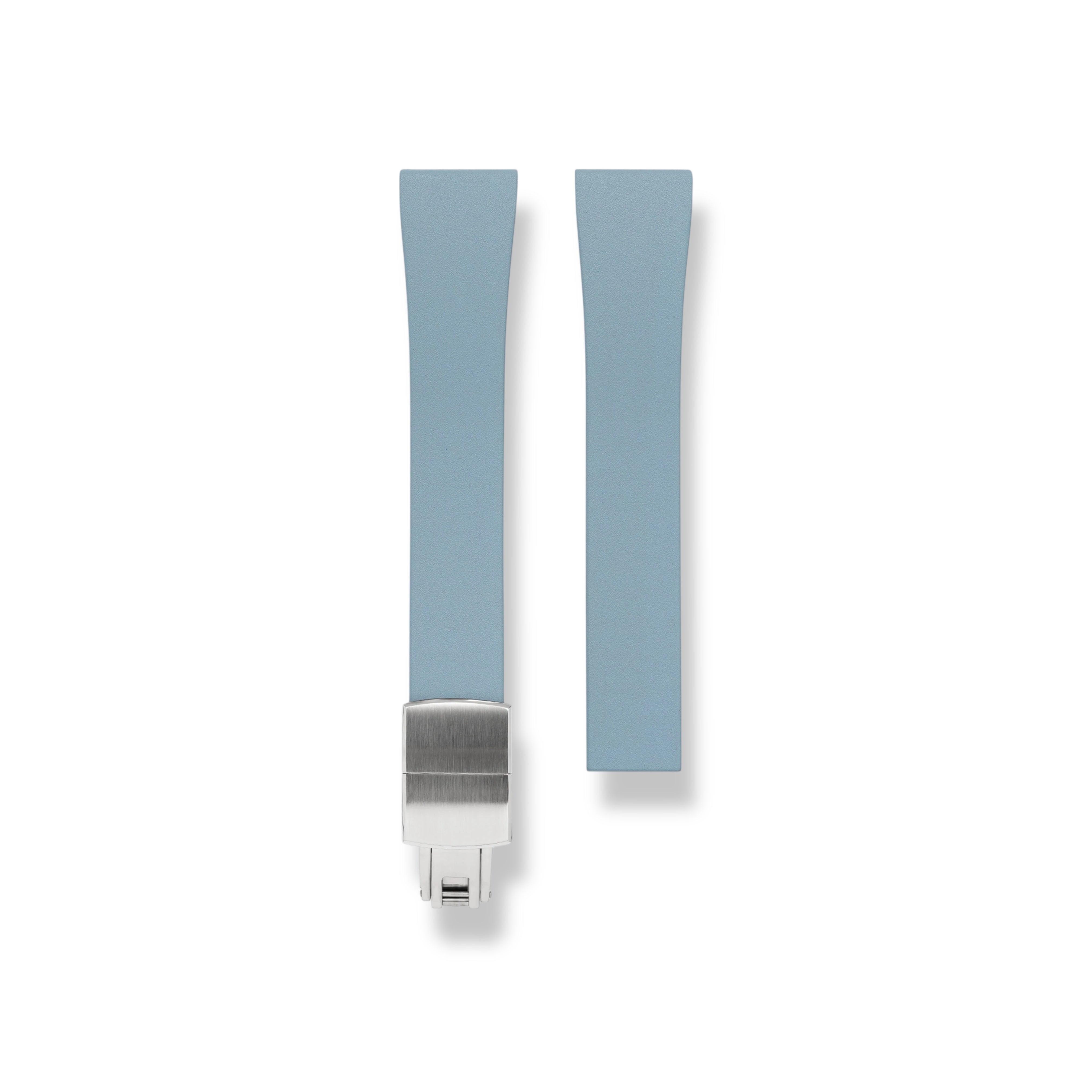 CTS | CUT-TO-SIZE FKM RUBBER WATCH STRAP BABY BLUE