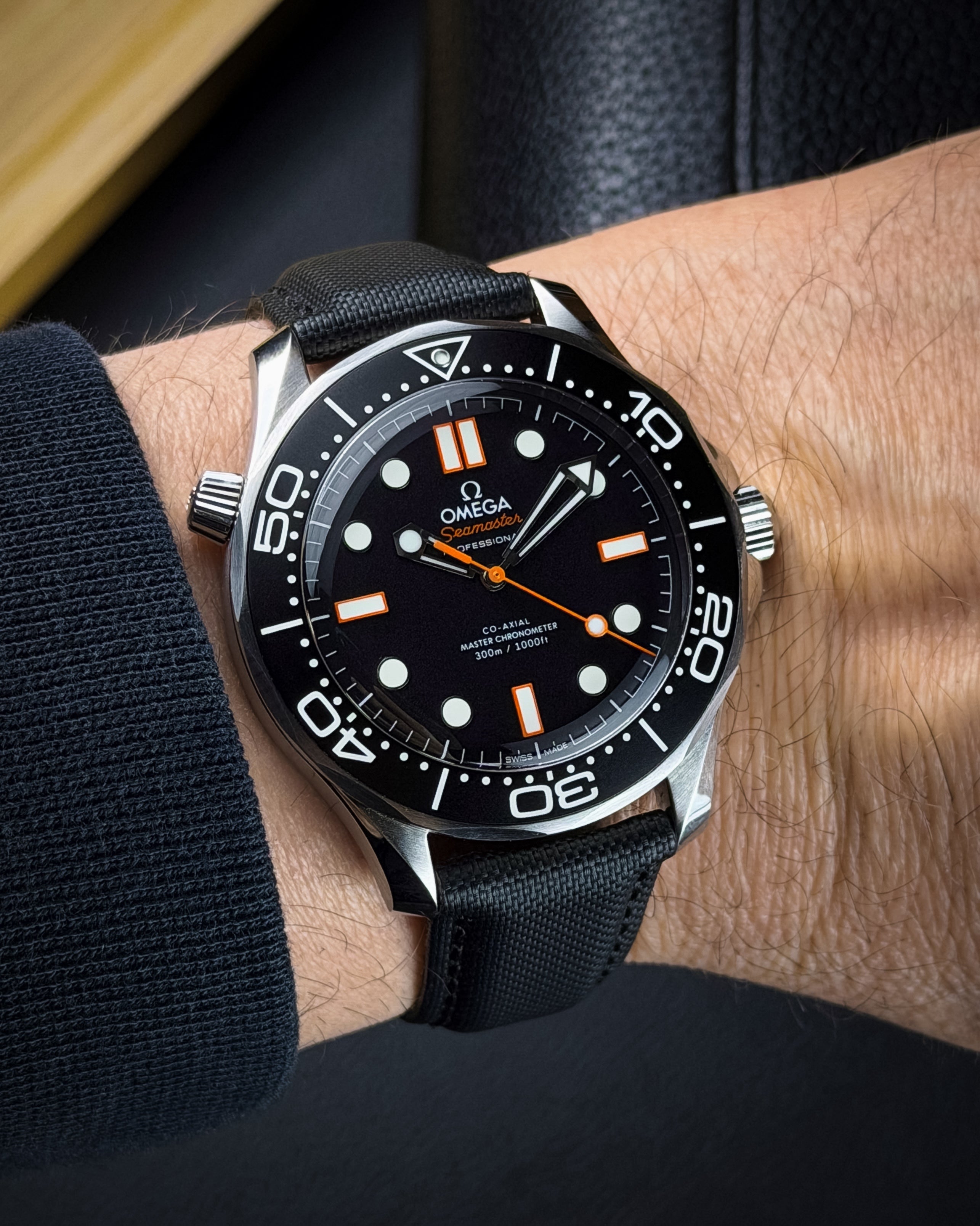 DEPLOY-Premium Sailcloth Deployant Watch Strap-Black