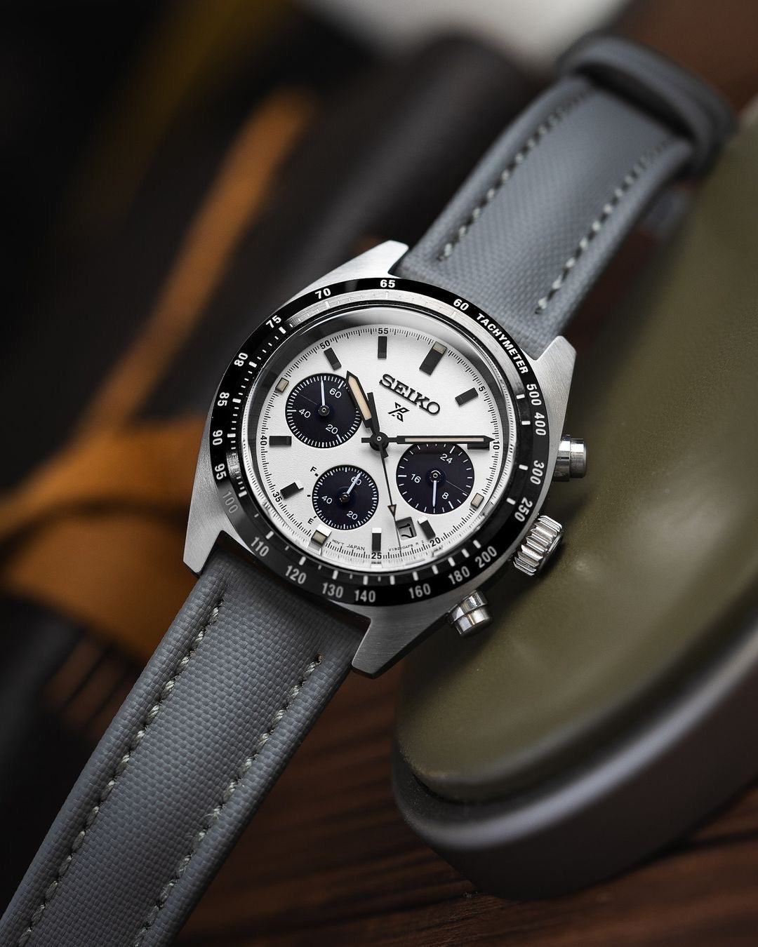 Classic Sailcloth Watch Strap-Grey
