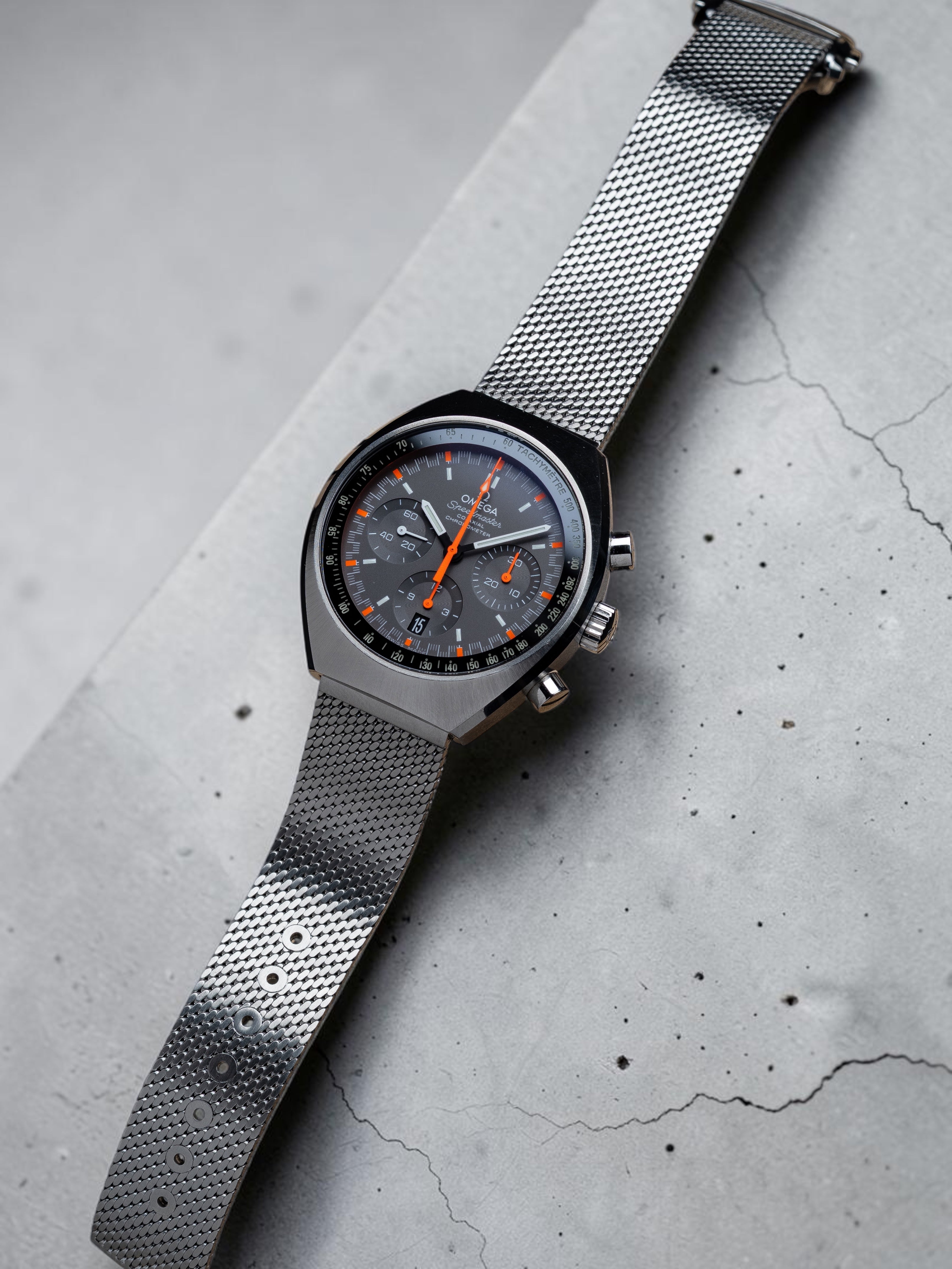 M-TYPE: 20mm Milanese Mesh Two-Piece Watch Bracelet