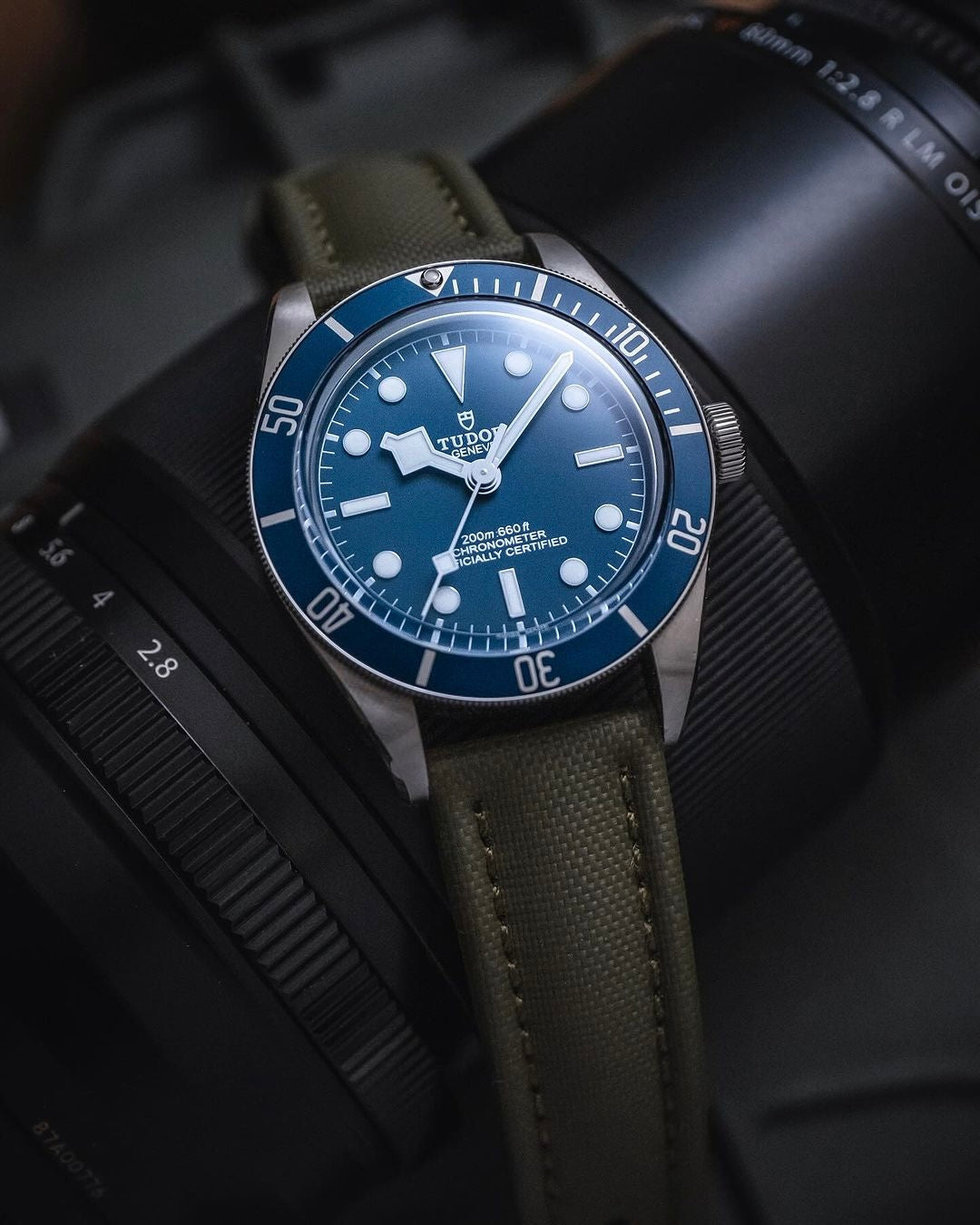 Classic Sailcloth Watch Strap-Olive Green