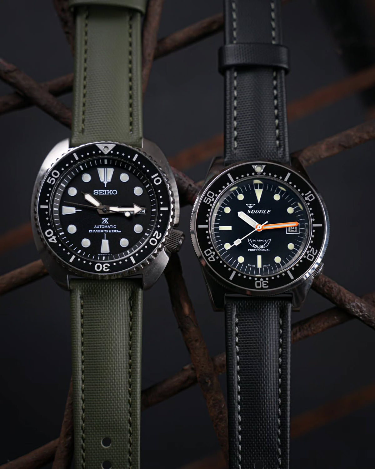 Classic Sailcloth Watch Strap-Olive Green