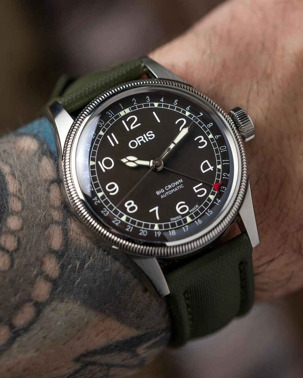 Classic Sailcloth Watch Strap-Olive Green