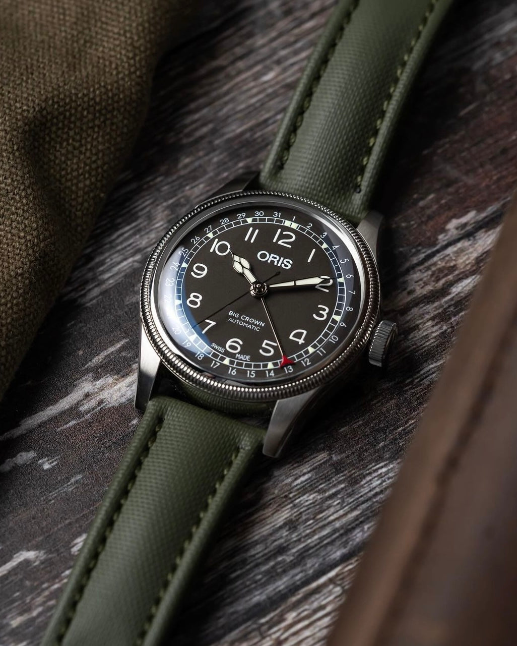 Classic Sailcloth Watch Strap-Olive Green
