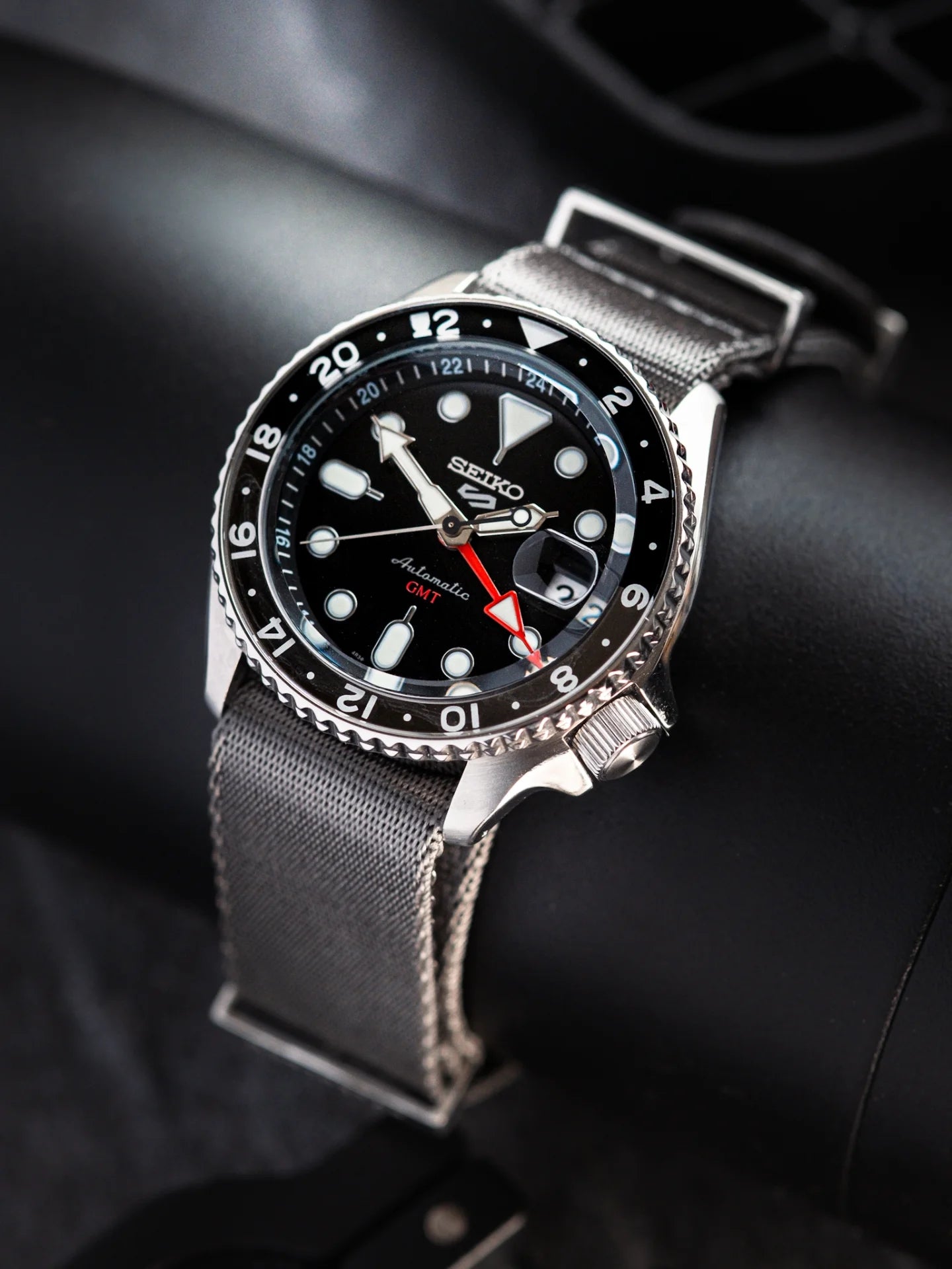 Over & Under-Nylon Polyamide Watch Strap-Grey