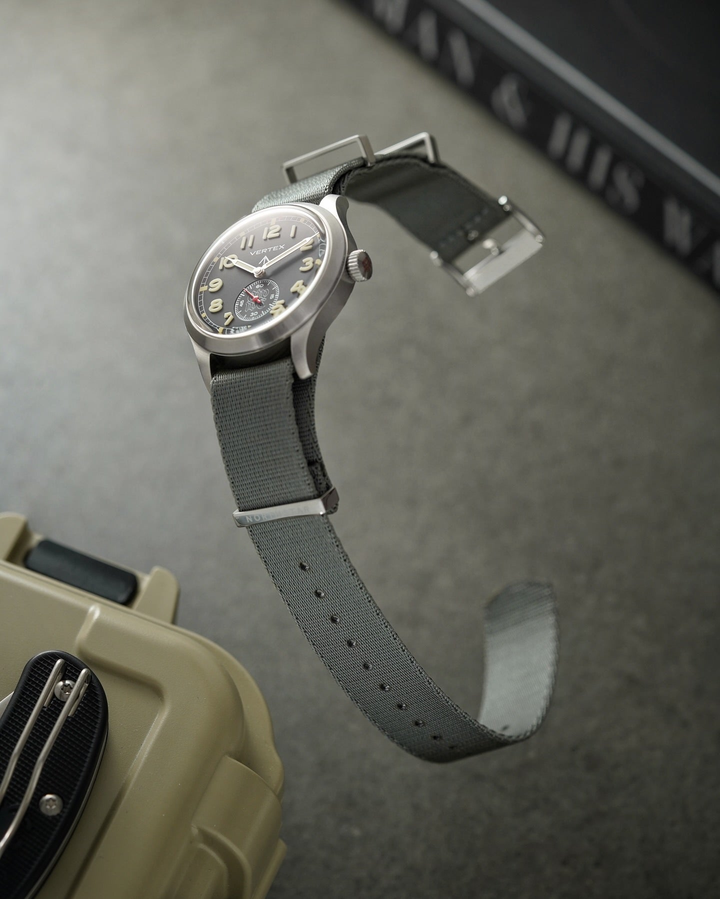 Over & Under-Nylon Polyamide Watch Strap-Grey
