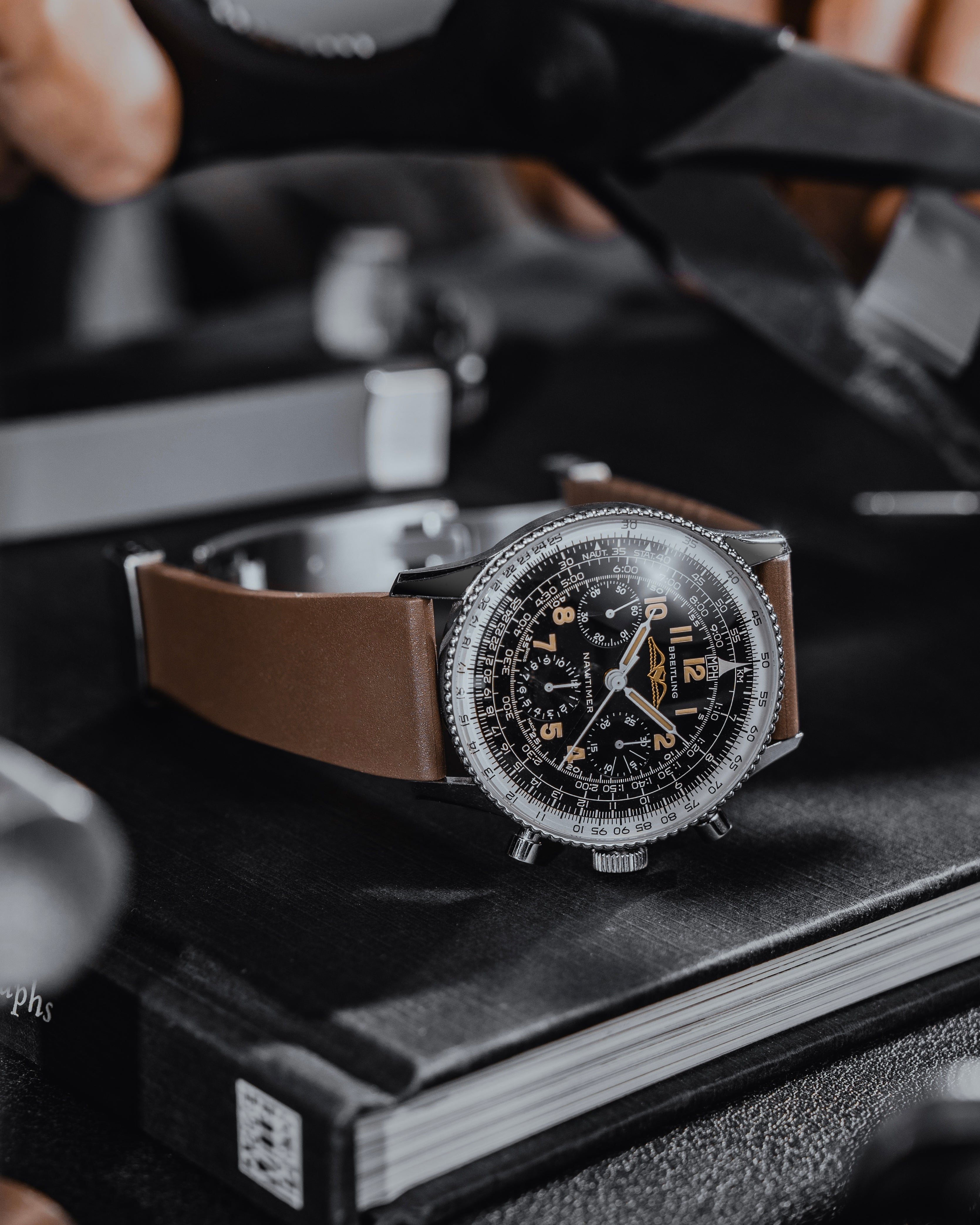 CTS | CUT-TO-SIZE FKM RUBBER WATCH STRAP BROWN