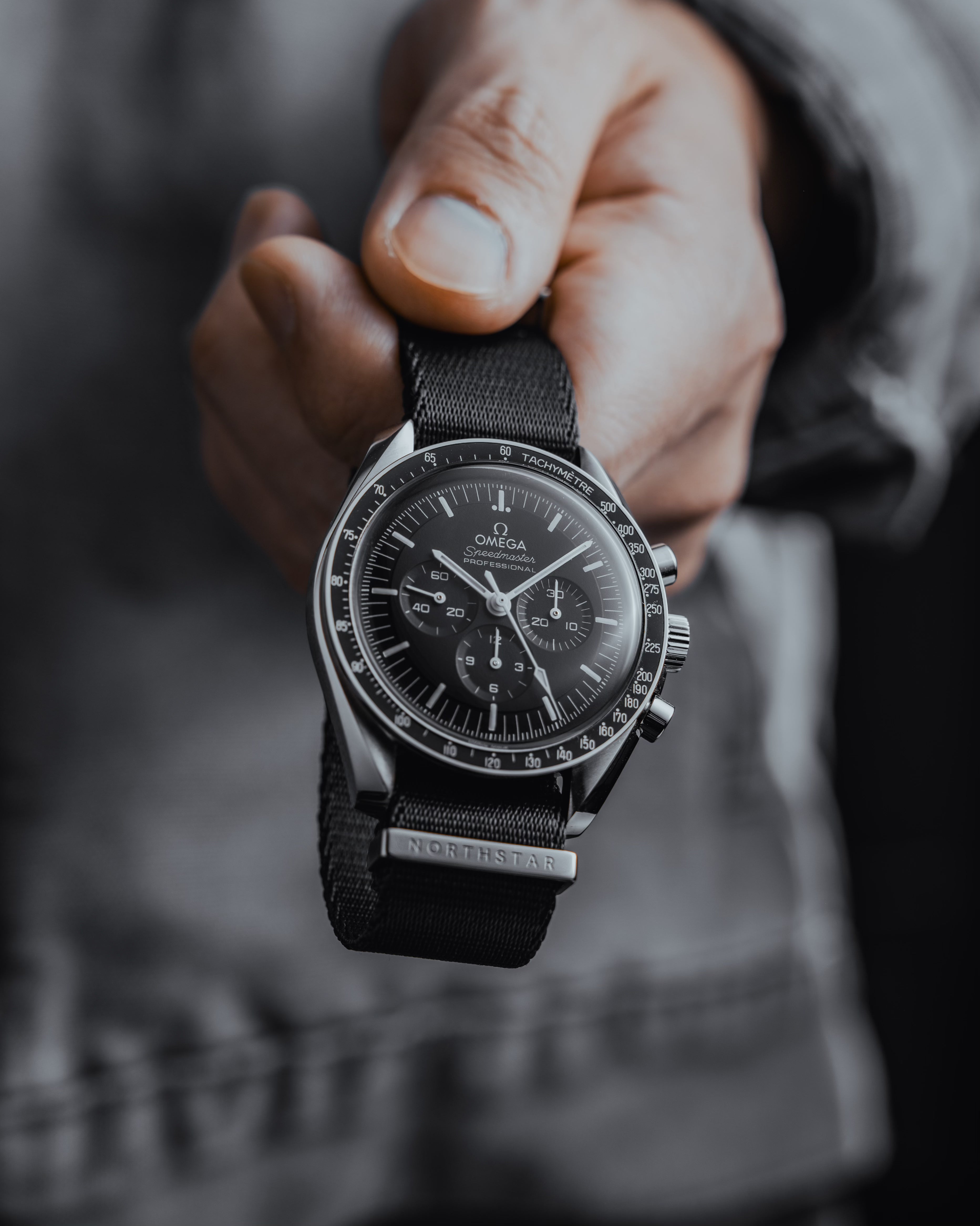 Over & Under-Nylon Single Pass Polyamide Watch Strap-Black