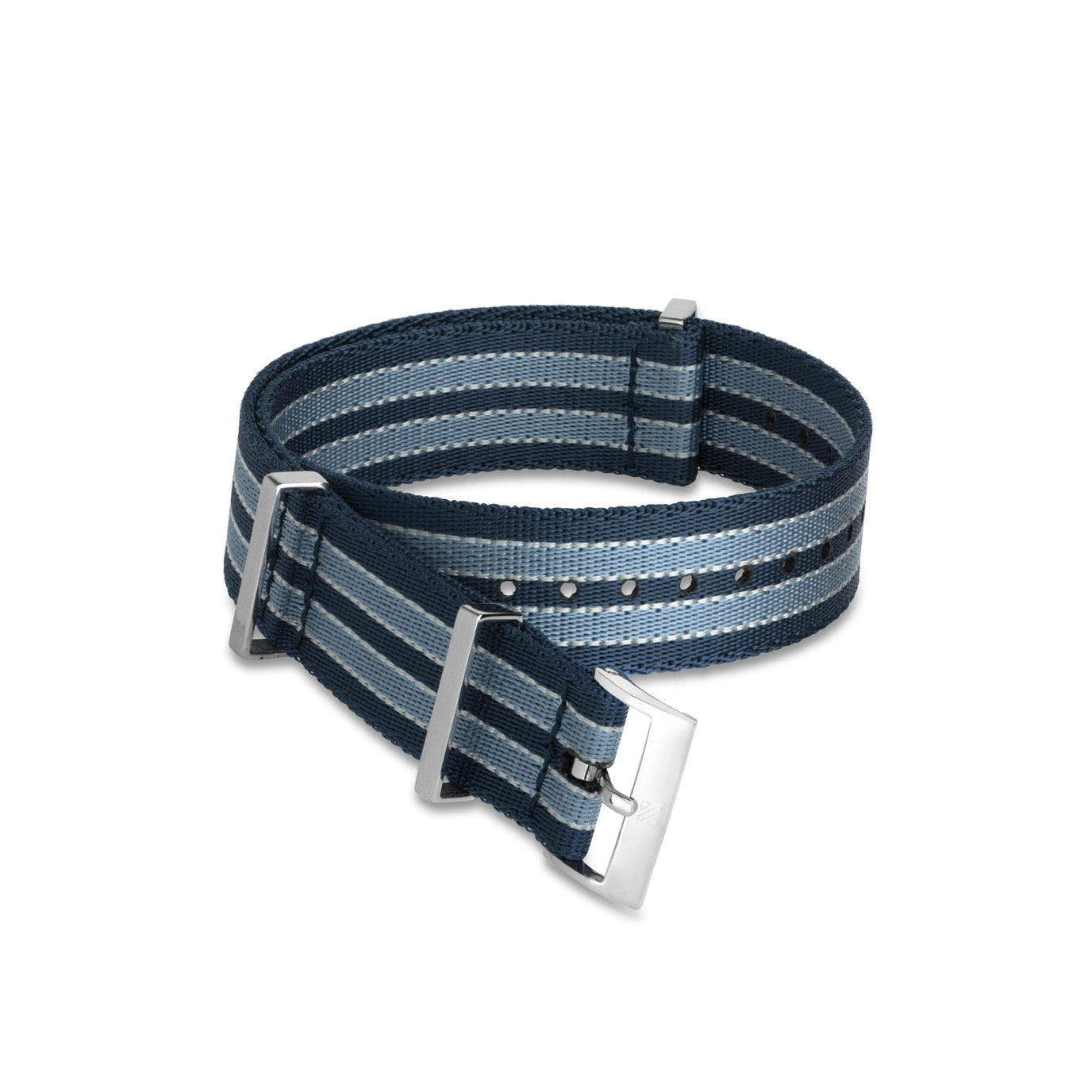 Over & Under-Nylon Single Pass Polyamide Watch Strap-Summer Blue