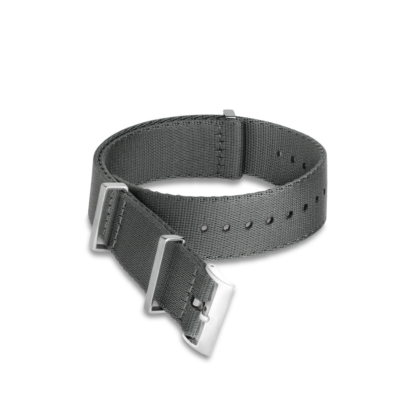 Over & Under-Nylon Single Pass Polyamide Watch Strap-Grey