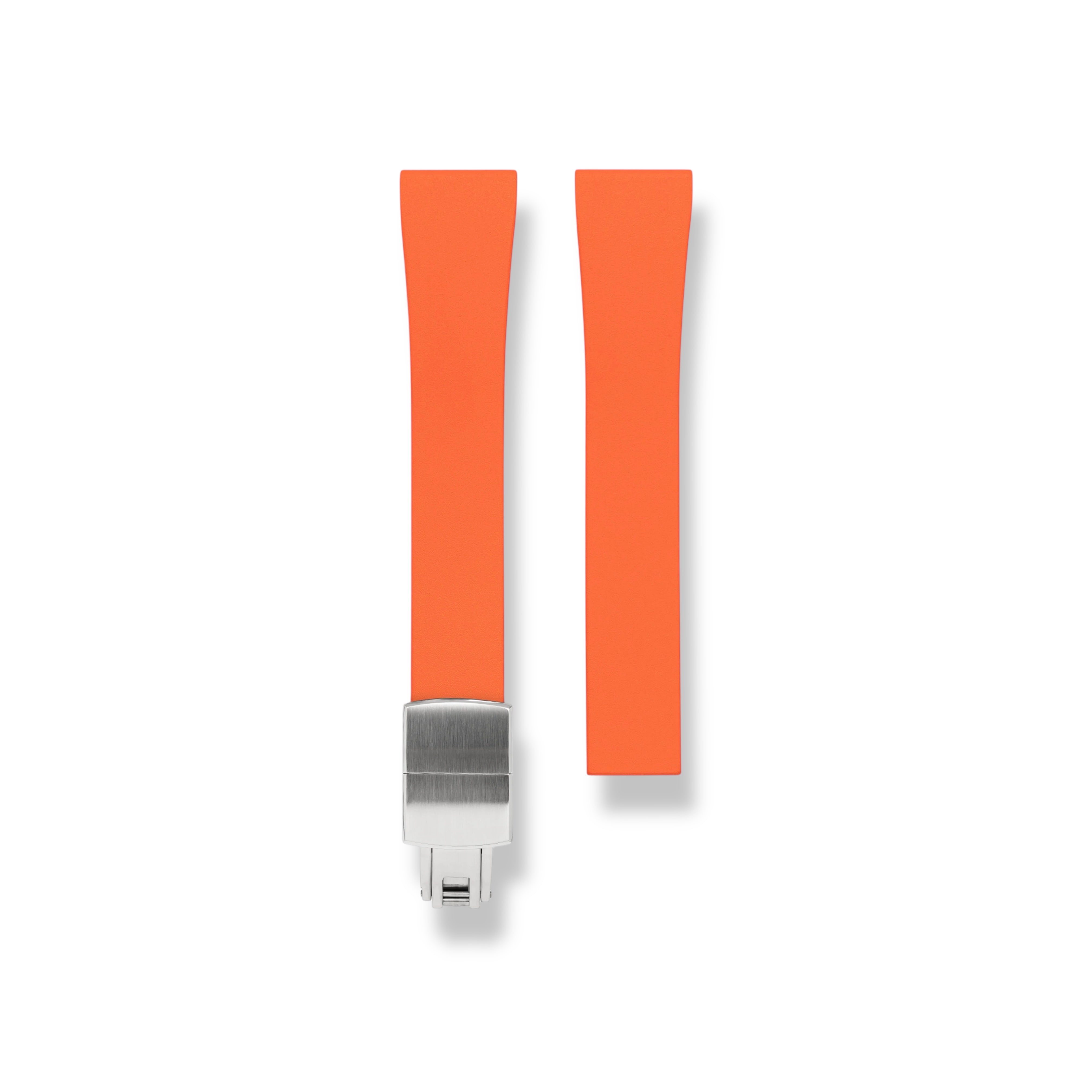 CTS | CUT-TO-SIZE FKM RUBBER WATCH STRAP ORANGE