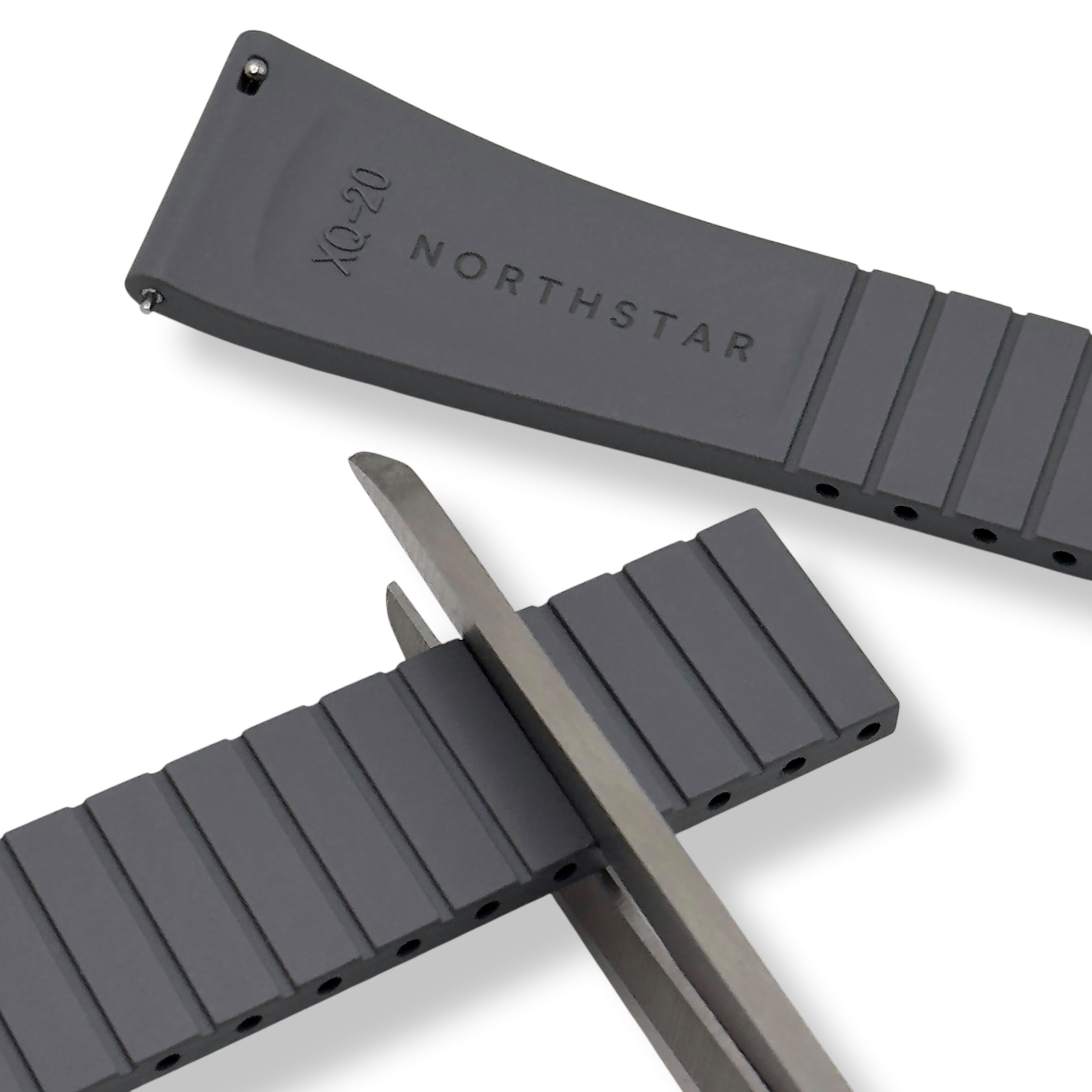 CTS | CUT-TO-SIZE FKM RUBBER WATCH STRAP ORANGE