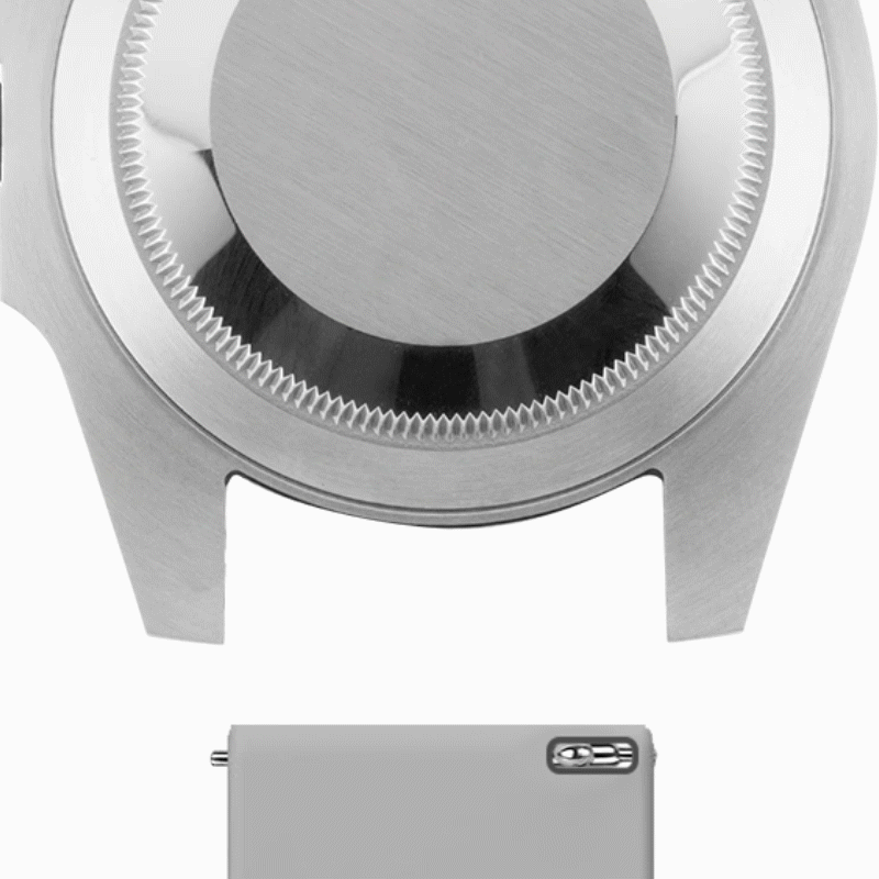 CTS | CUT-TO-SIZE FKM RUBBER WATCH STRAP BLACK