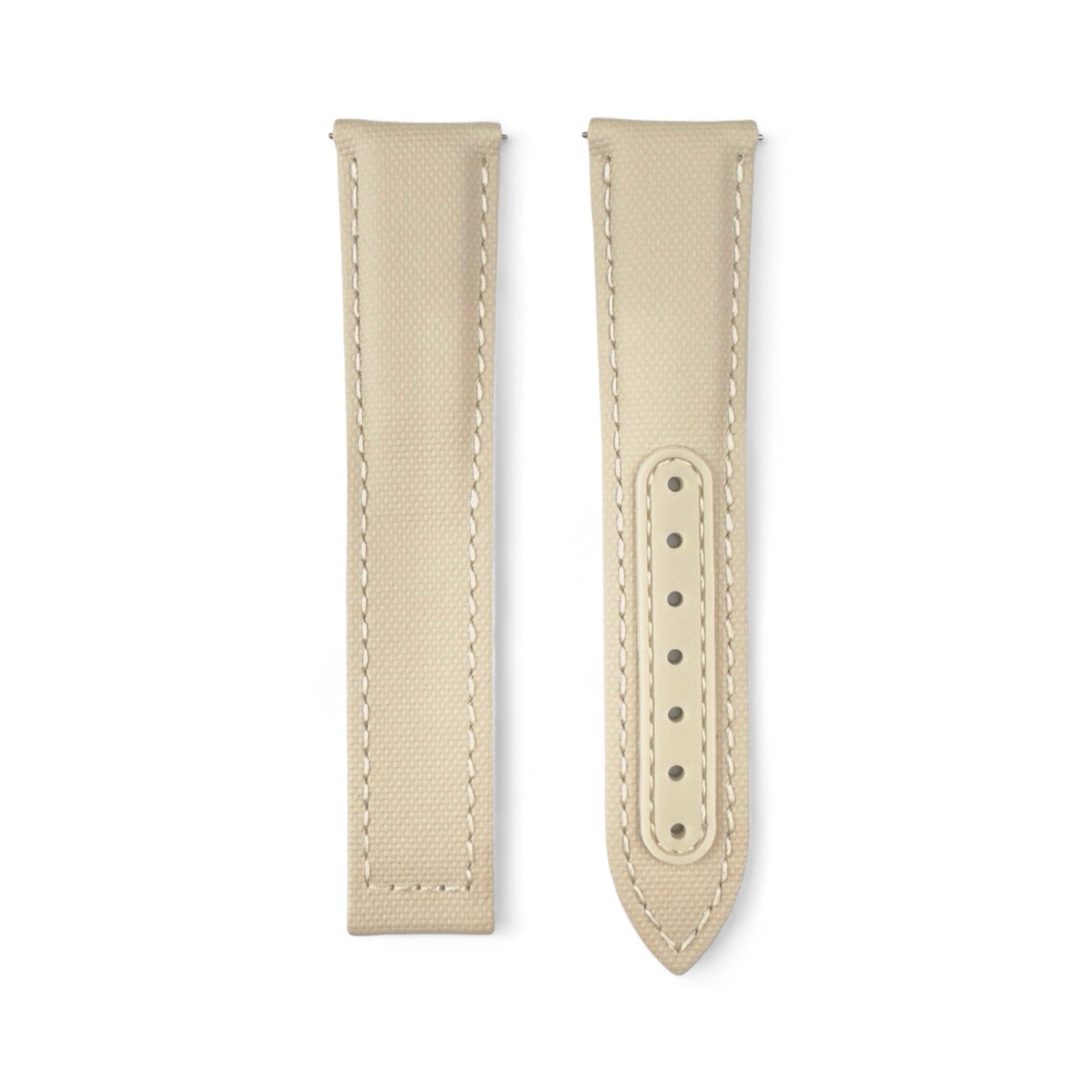 DEPLOY-Premium Beige Sand Sailcloth Deployant Watch Strap