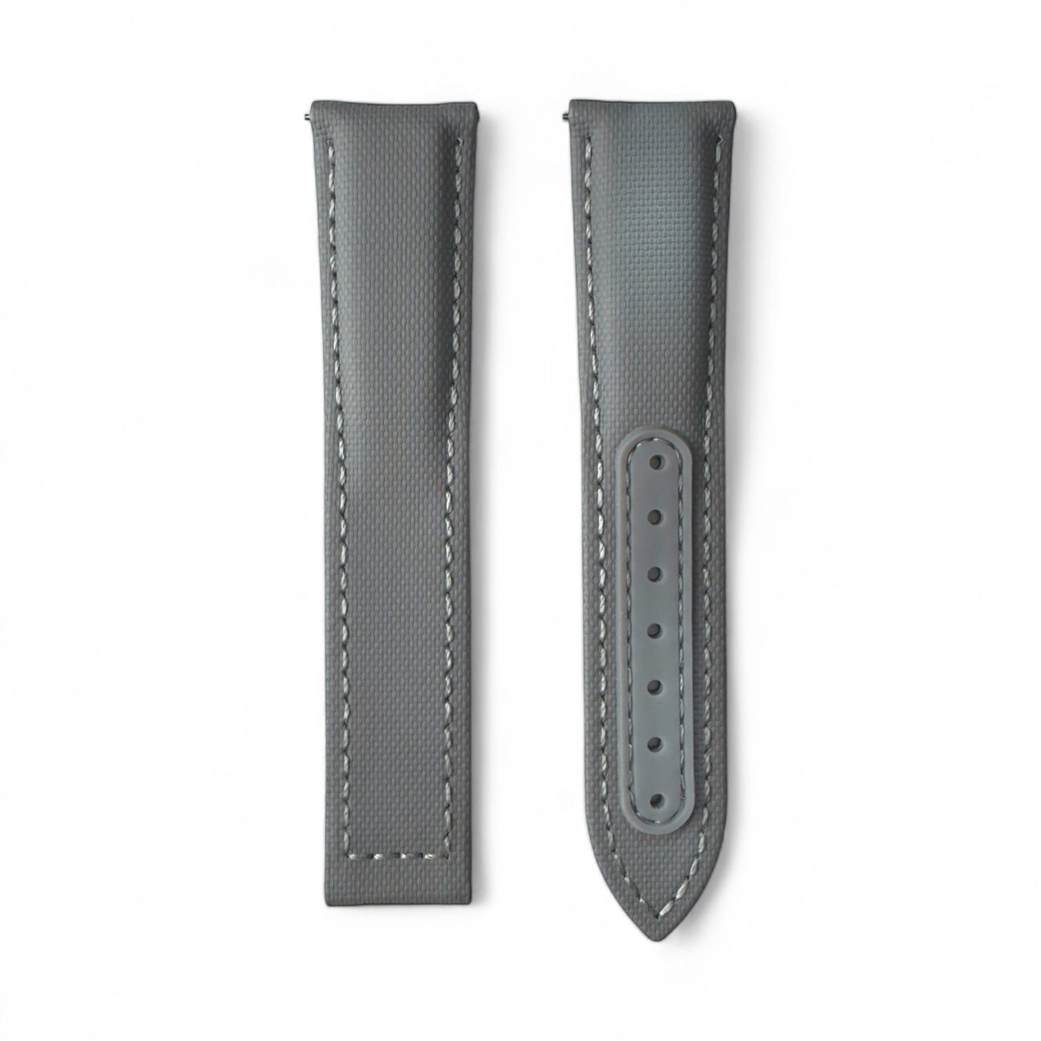 DEPLOY-Premium Grey Sailcloth Deployant Watch Strap