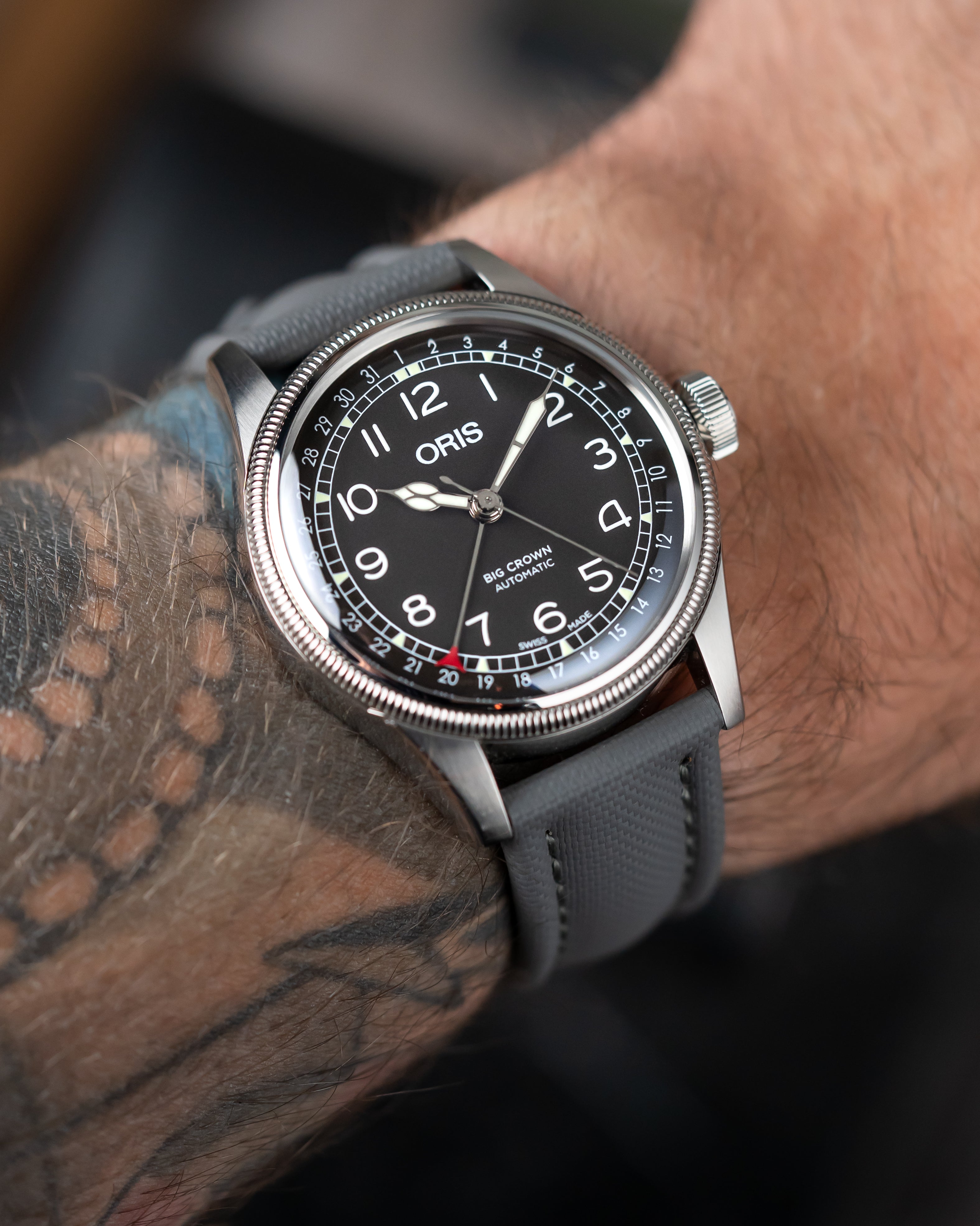 Classic Sailcloth Watch Strap-Grey