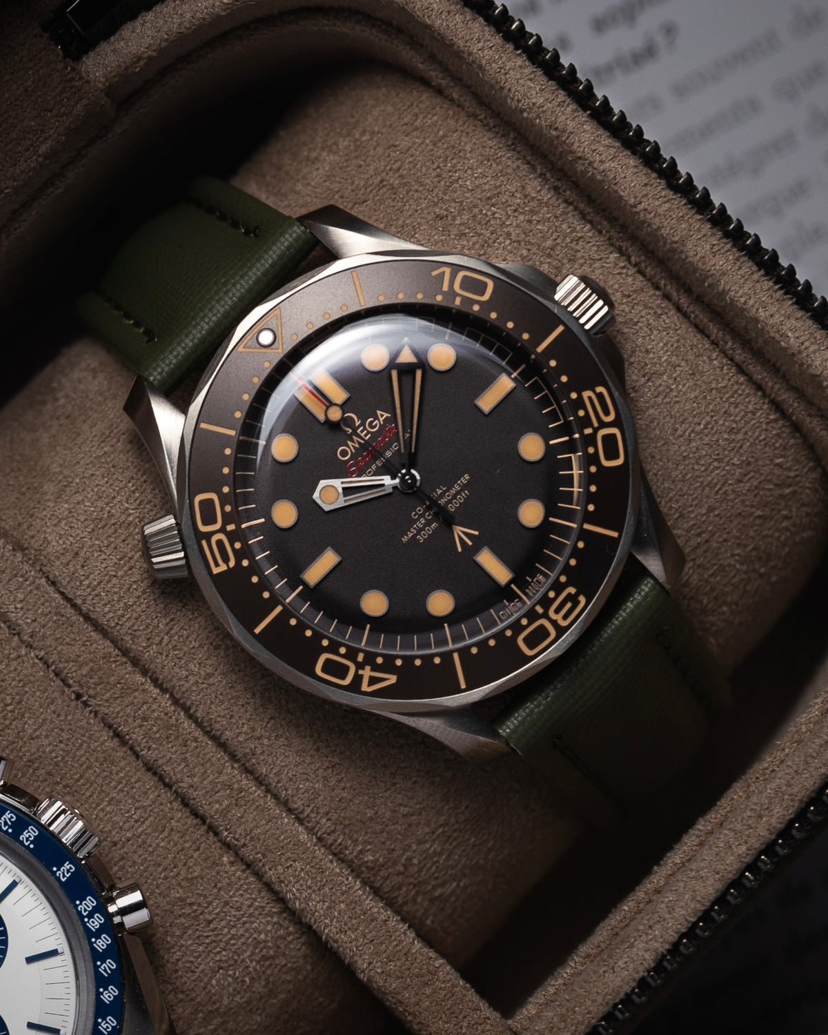 Classic Sailcloth Watch Strap-Olive Green