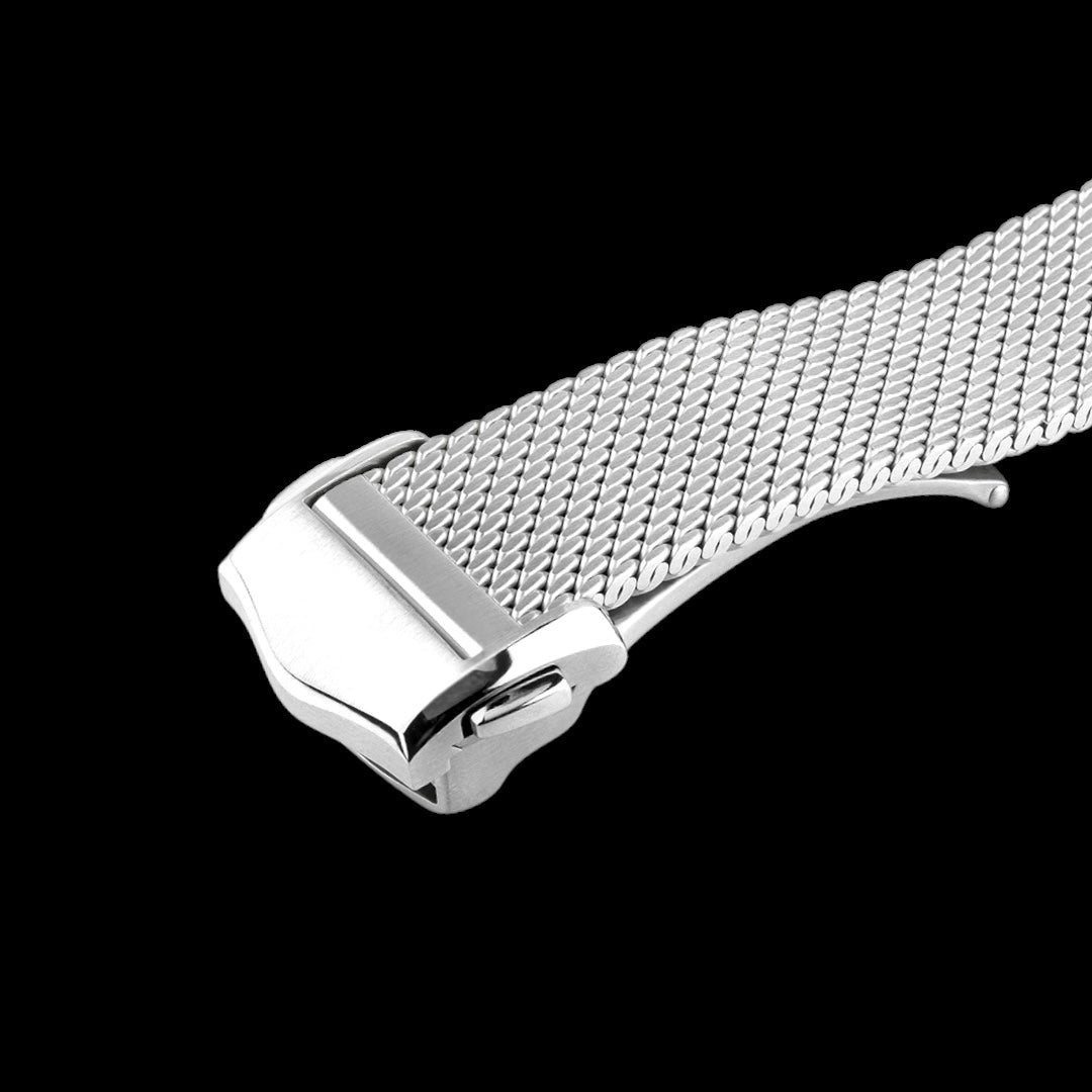 M-TYPE: 20mm Milanese Mesh Two-Piece Watch Bracelet